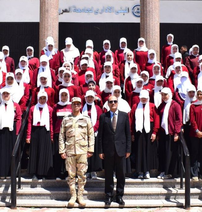 رئيس جامعة العريش يشهد افتتاح أولى دورات التربية الوطنية للإناث