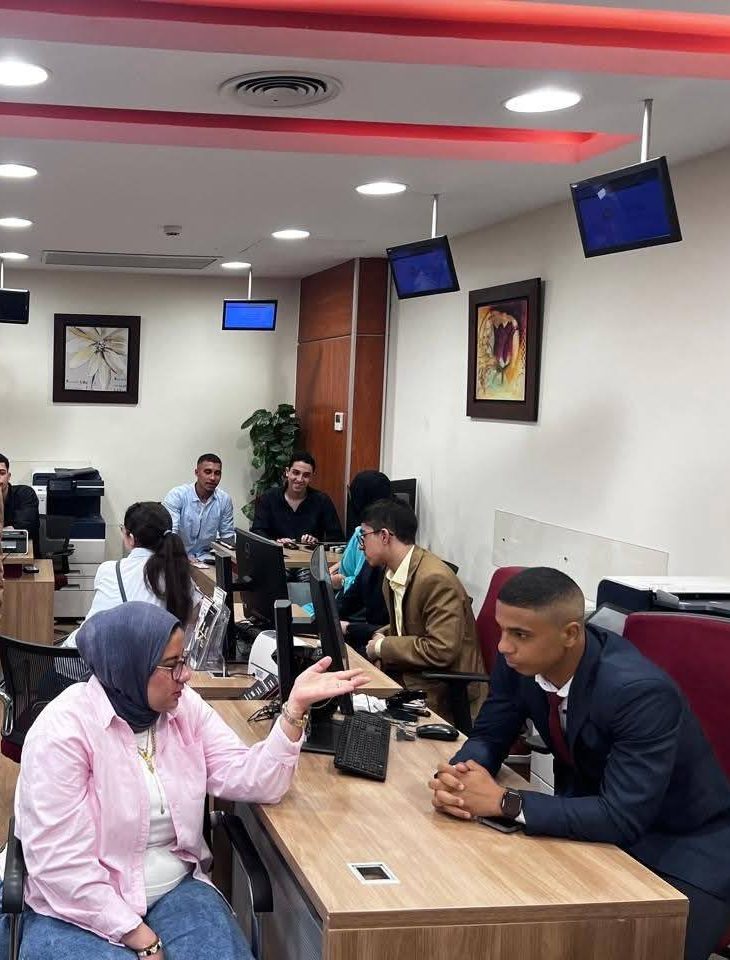 تدريب طلاب تجارة المنوفية ببنك مصر